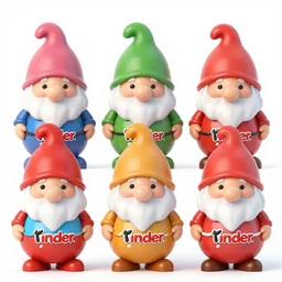 Collection of gnomes from Kinder Surprise