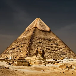 Anatomical diagram of a Egyptian Pyramid
