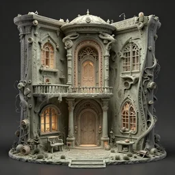 a beautifully elaborate 3 d render of the backrooms designed by miwa komatsu