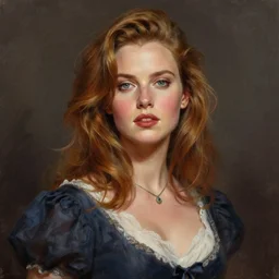 katherine bach as daisy duke, digital painting, extremely detailed, 4 k, intricate, brush strokes, mark arian, artgerm, bastien lecouffe - deharme