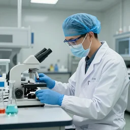 an ant in a lab coat