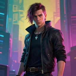 aaron taylor johnson as cyberpunk hermes by ralph horsley, rossdraws, matte painting, stylized background, cinematic lighting, maya, pixar, unreal engine, artstation