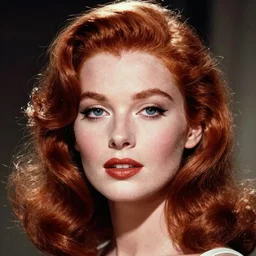 stunning award - winning color portrait by peter lindbergh of a beautiful young redheaded woman. vintage 1 9 6 0 s hollywood glamour. glossy shiny hair. high fashion makeup. canon 5 0 mm.
