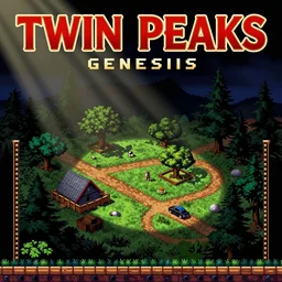 Twin Peaks as a Sega Mega Drive Genesis sidescroller game