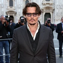 a paparazzi photo of johnny depp in milano