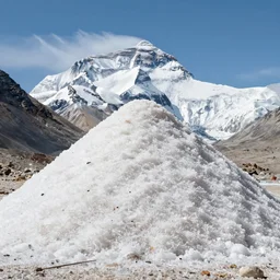mound of salt shaped mount everest