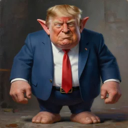 greg rutkowski painting of donald trump as a giant troll, detailed, 8 k, 2 4 k, lots of k