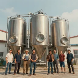 beautiful detailed realistic illustration of a brewery, cinematic, rob gonsalves, paul lehr, john stephens, archan nair, anton fadeev, josan gonzalez, hi - fructose, artgerm, wlop, 8 k