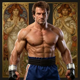 robin williams as zangief from street fighter, ultra realistic, concept art, intricate details, highly detailed, photorealistic, octane render, 8 k, unreal engine. art by artgerm and greg rutkowski and magali villeneuve and alphonse mucha