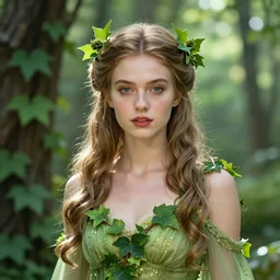 portrait of a beautiful young maria shriver as titania, summer queen. faerie queen. queen of light, green, poison ivy, made by caravaggio stanley artgerm lau wlop rossdraws artstation cgsociety concept art cgsociety octane render