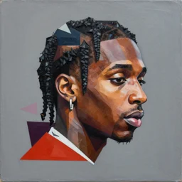 Playboi Carti Profile Picture by Sachin Teng, asymmetrical, Organic Painting , Matte Painting,  geometric shapes, hard edges, graffiti, street art,:2 by Sachin Teng:4