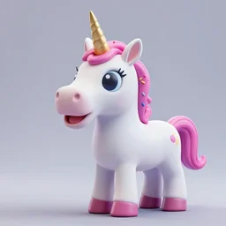 a unicorn with sprinkles coming out of its mouth, octane render, lisa frank style