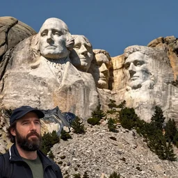 Mount Rushmore with Steve Buscemi's face added