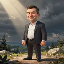 happy Petro Poroshenko cartoon