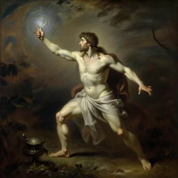 baphomet casting a spell by bouguereau