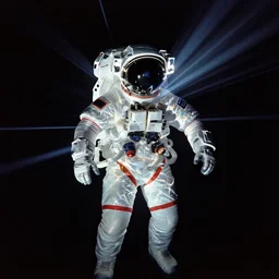 infrared astronauts in dark void underwater - complex and hyperdetailed technical suit. reflection and dispersion materials. rays and dispersion of light. glowing light. volumetric light. f / 3 2. noise film photo. flash photography. ultra realistic, wide angle. poster by wayne barlowe, hajime sorayama aaron horkey, craig mullins. high contrast