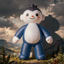 an inflatable action figure