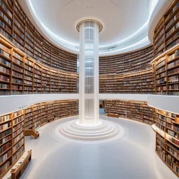 wide angle view, the imperial library at Trantor, Isaac Asimov's Foundation