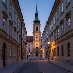 streets of austria at dawn, award winning photograph, pinterest