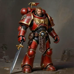 John TotalBiscuit Bain dressed as a Warhammer 40k paladin, by Ivan Aivakovsky, by Boris Vallejo, epic fantasy character art, D&D Concept Art, full length, Realistic, Regal, Refined, Detailed Digital Art, Oil Paining, Exquisite detail, post-processing, masterpiece, Cinematic Lighting, Unreal Engine, 8k, HD