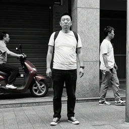 funny street photography image, coincidental, decisive moment, by jonathan higbee, edas wong