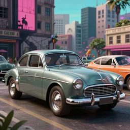 vintage cars grand theft auto liberty city vibes, vaporwave, silent hill, photorealistic hyperdetailed 3 d matte painting, hyperrealistic, cinematic, unrealengine octane render,