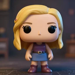 sweet lady Funko Pop emoji portrait cinematic lighting
