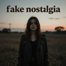 fake nostalgia depressive rock album cover,