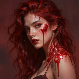 dream in the blood, shallow depth of field, highly detailed, digital painting, trending artstation, concept art, illustration, cinematic lighting, vibrant colors, photorealism, epic, octane render