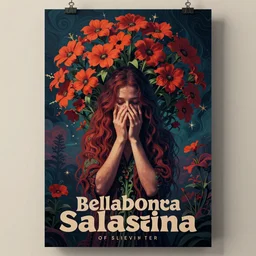 a psychedelic poster of the belladonna of sadness