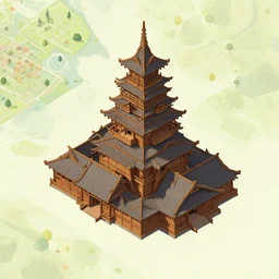 wooden ancient architecture, isometric perspective, isometric map by sid meier's civilization vi, by craig mullins by jakub rozalski