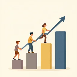 illustration describing progress