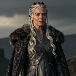 still of arnold schwarzenegger as daenerys targaryen in game of thrones