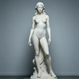 well lit fashion shoot portrait of extremely beautiful female marble statue wearing latex outfit by dingyun zhang, yeezy, balenciaga, vetements, a cold wall, sharp focus, clear, detailed,, cinematic, detailed, off white, glamourous, symmetrical, vogue, editorial, fashion, magazine shoot, glossy