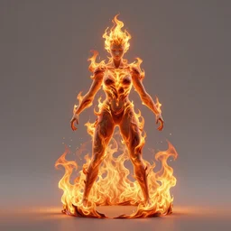 a cult of fire digital art detailed