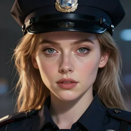 anime key visual of elizabeth olsen police officer, cyberpunk, futuristic, perfect eyes, stunning features, very very perfect face!!!, high details, digital painting, artstation, smooth face, soft focus, illustration, art by artgerm and greg rutkowski and alphonse mucha