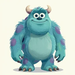 a retro style monster, cartoon, digital painting, illustration, by jack davis, pixar