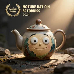 (Strong Bad) shaped teapot, product photo