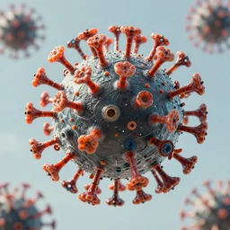an airborne virus made out of metal nano wires and organic plastic parts. shot by stanley kubrick, 4 k