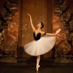 ballet dancer, bali shadow puppet
