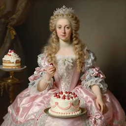 baroque rococo painting Pretty Princess of Cake portrait Greg Hildebrandt Lisa Frank high detail