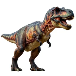 a t - rex on a white background by louis wain