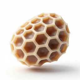 asymmetric organic shaped smooth objects honeycomb structure on white background, 8k resolution, best color graded, vray beautiful, subsurface scatter, hyper-realistic render, octane render