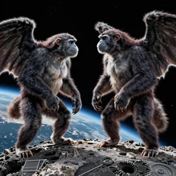 apes conquer space fighting with Steven Spielberg