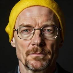 the face of walter white shown on a lemon