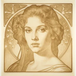 etched beauty fabric portrait, art nouveau, artgerm, caravaggio, dan mumford, alena aenami