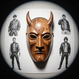 demon with wooden mask, character sheet, concept design, contrast, hot toys, kim jung gi, greg rutkowski, zabrocki, karlkka, jayison devadas, trending on artstation, 8 k, ultra wide angle, pincushion lens effect