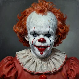 an ultra - realistic portrait painting of pennywise in the style of alex ross. 4 k. ultra - realistic. highly detailed. epic lighting.