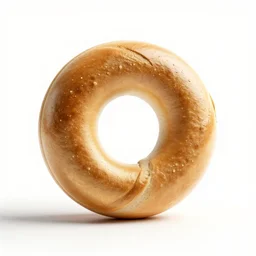 brass bagel, clean 3d render, octane render, isolated on a pure white background, centered, entire object in frame, sharp focus, soft studio lighting
