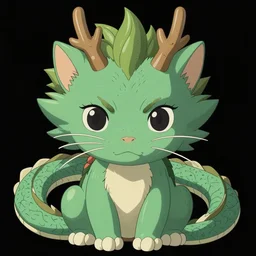 cat dragon portrait victorian era by miyazaki hayao manga style symmetrical concept art, super - resolution, ultra - hd, 1 0 8 0 p,